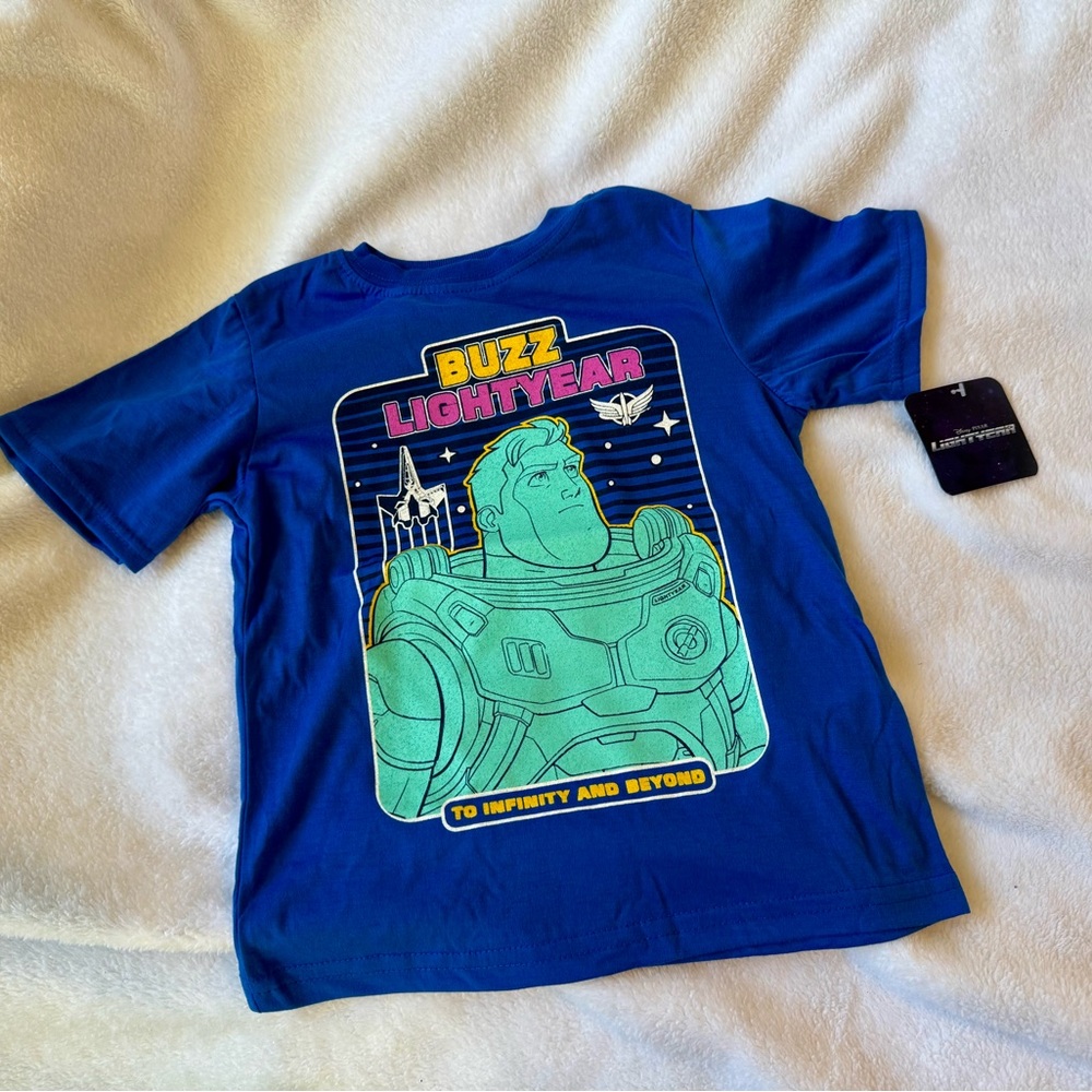 Disney /Pixar Buzz Lightyear Kids 5/6 T-Shirt - Picture 2 of 4